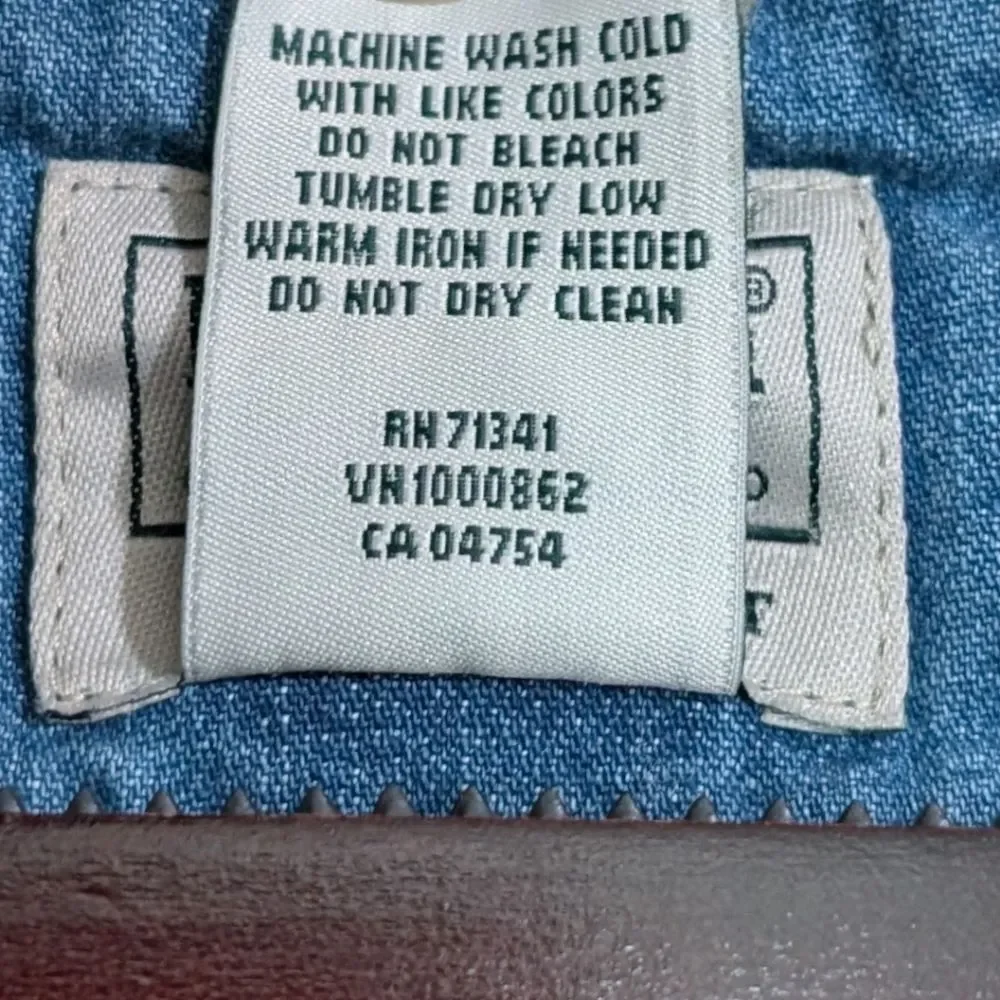 L.L.Bean Mens 1912 Heritage Lined Shirt Jac Jacket Medium Reg Stonewashed Blue